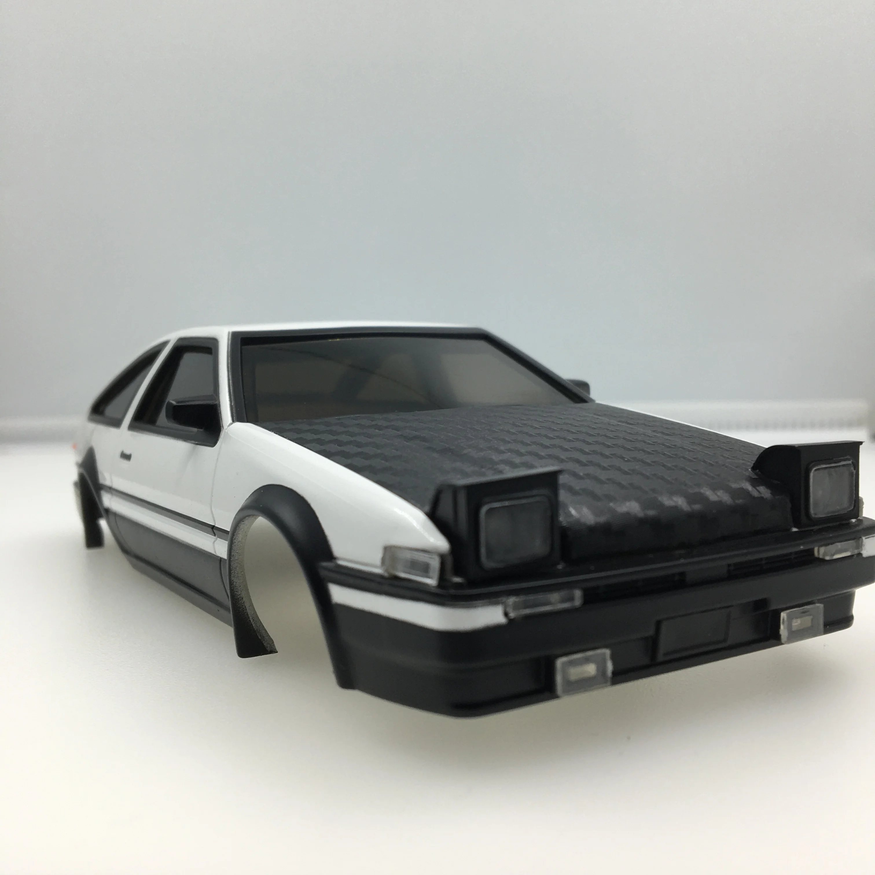 Plastikowa osłona zaskórników Z tworzywa sztucznego AE86 osłona karoserii 90mm rozstaw osi dla XRX mini-q HGD1 Kyosho mini-z