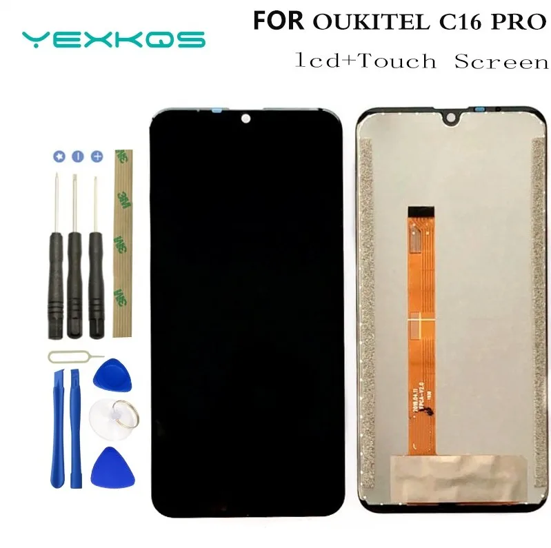 

original 100% tested 5.71 inch For Oukitel C16 Pro LCD and Touch Screen Assembly 1280x600p For OUKITEL C16pro phone + tools