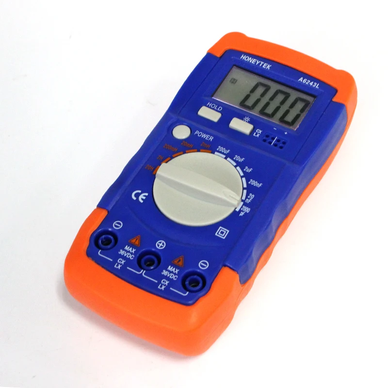 Professional Digital LCR Meter A6243L Capacitor Inductance Meters Tester Electrical Measuring Instruments With Buzzer A6013L