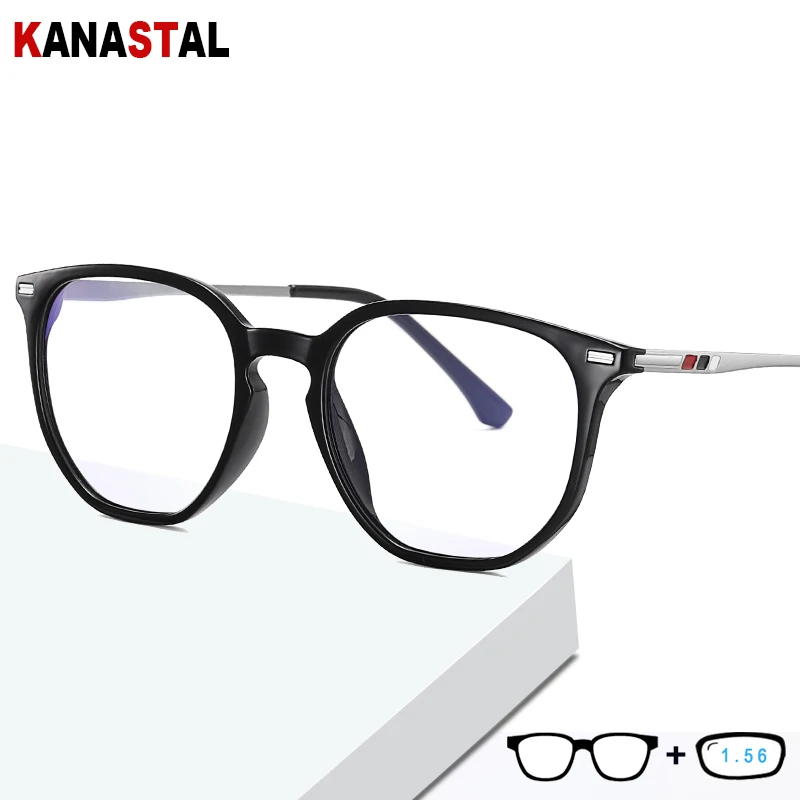 Anti Blue Light Blocking Glasses Women TR90 Eyeglasses Frame Men Prescription Reading Glasses CR39 Lens Hyperopia Myopia Eyewear