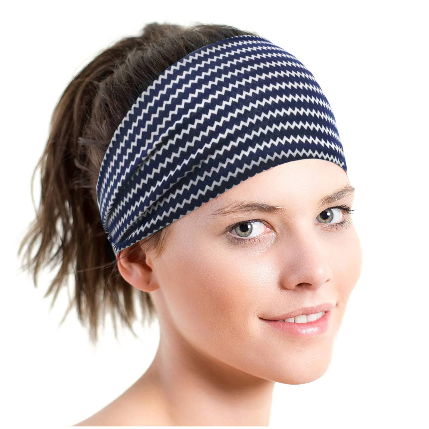 

Boho Soft Cotton Hair Band Bandanas Fashion Wide Stretch Headband Sports Headwear Women Pattern Print Turban Big yoga Wide Cap