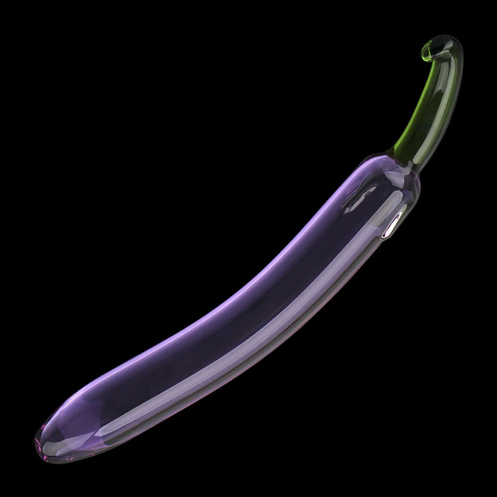 Eggplant Dildos Sex Toys for Men Women Banana Dildo Artificial penis Fruit Vegetable Anal Plug Glass Beads Butt Plug