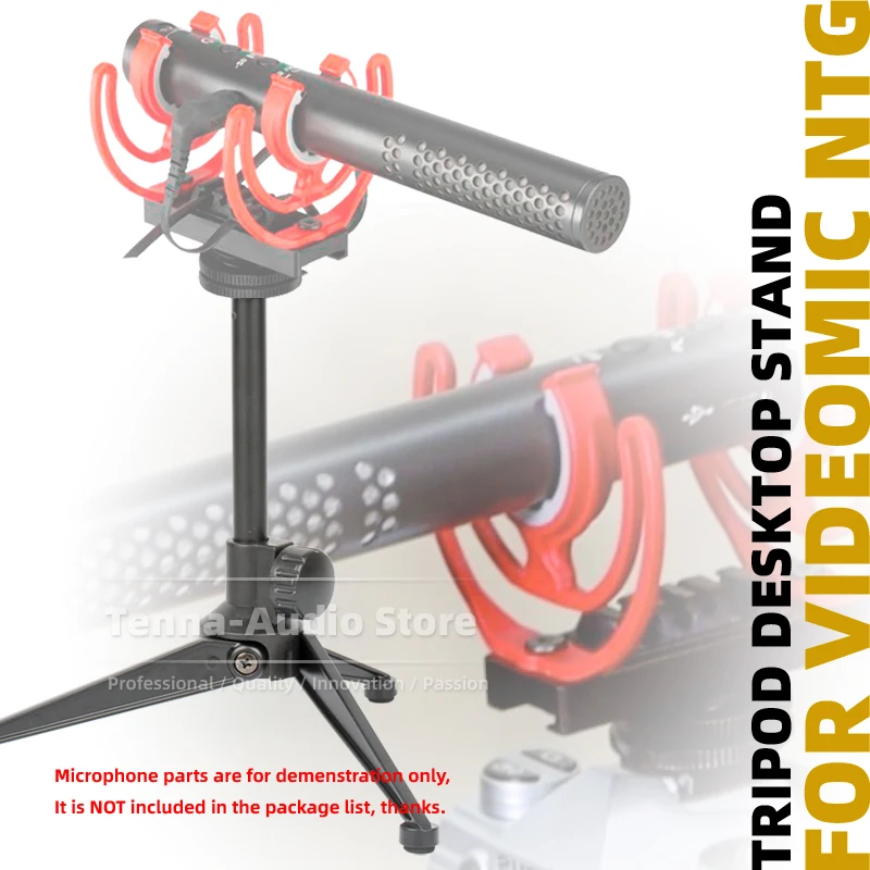 

For RODE VIDEOMIC NTG VIDEO MIC Desktop Bracket Boom Mount Table Mike Holder Desk Tripod Metal Tabletop Microphone Stand