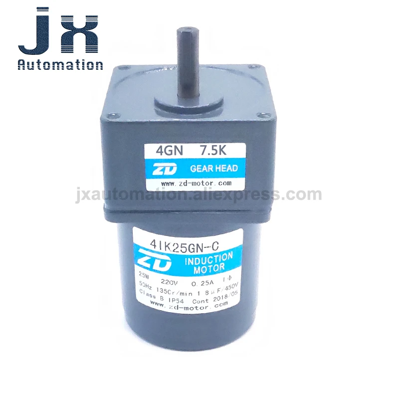 ZD AC Induction Motor 25W 220V 4IK25GN-C-4GN7.5K 4IK25GN-C-4GN180K Fixed Speed Motor