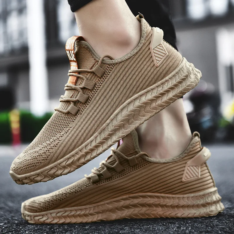 

Men's Sneakers Breathable Textile Uppers and Comfortable Lightweight Cushioning Athletic Running Walking Tennis Leisure Shoes