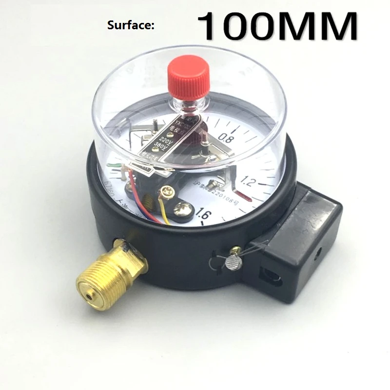 manometro YXC-100 electromagnetic auxiliary axial side electric contact pressure gauge Control vacuum table 0-1mpa barometer