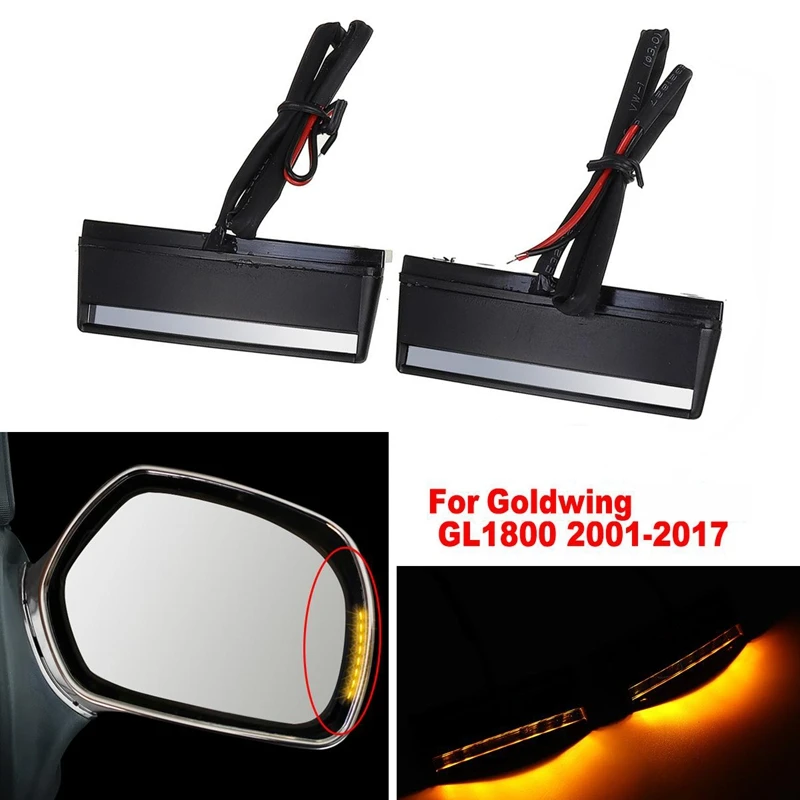 Motorcycle Turn Signal Lights Rearview Mirror Indicator Light for Honda GOLDWING GL1800 GL 1800 Airbag ABS Premium Audio 2001-20