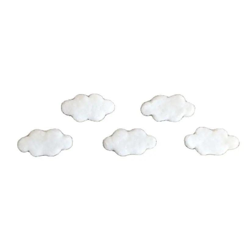 5pcs Wool Felt Cloud Prop Newborn Mini Wool Posing  Photography Stars Moon Prop Baby Shoot Accessories