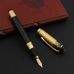 luxury High quality HERO M fountain pen METAL black golden Stationery Office school supplies Writing