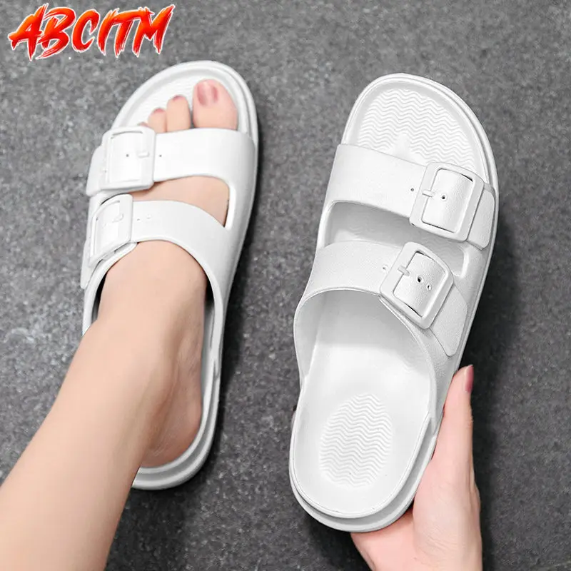 Summer Slippers for Women Casual Platform Shoes Light Soft Beach Fashion Women\'s Sandals 2021 Big Size Home Woman Slippers T7