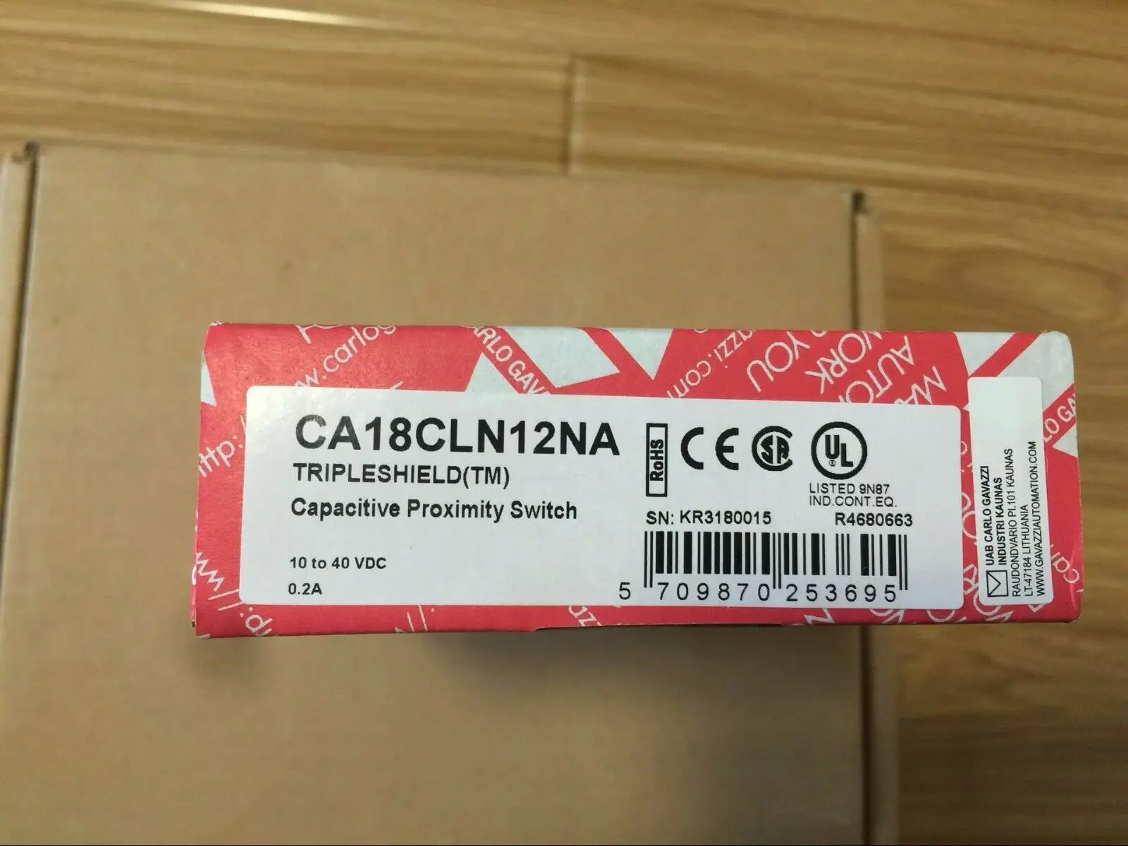 

1PCS Carlo Gavazzi CA18CLN12NA Proximity Sensor In Box -New