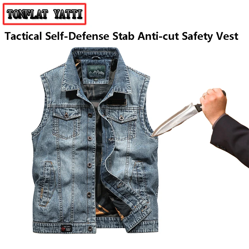 Cowboy Anti Knife Vest Fashion Leisure Invisible Flexible Anti-Cut Clothing Police Safety Colete Anti-Hacking Tatico Militar