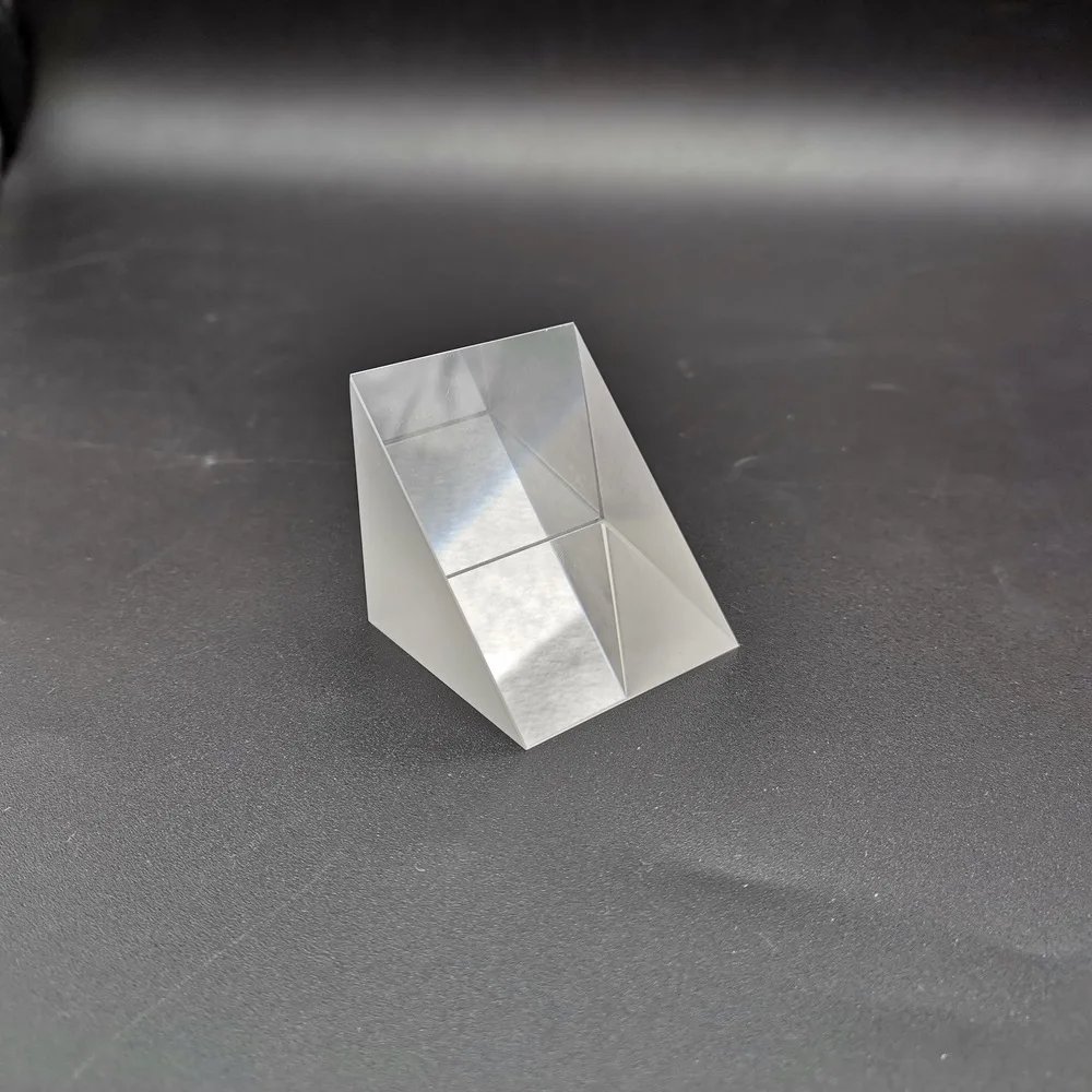 Right Angle Triangular Prism 15*15*15 Triangular Total Reflection Isosceles Triangular Prism Optical Glass K9 Material