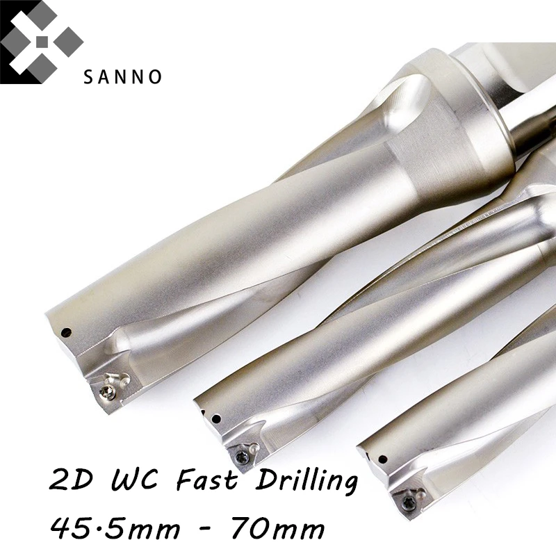 

2D 45mm -50mm, 50mm-55mm, 55mm-59mm 59-70mm WC indexable drills bit deviation drilling fast U drill bits