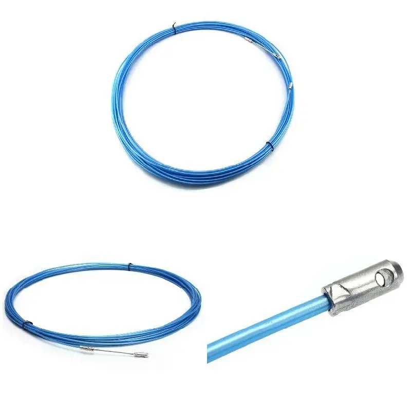 Electric Cable Tape Conduit Duct Cable Push Puller Tools Wheel Pushing for Wiring Installation Max 50 meters Diameter 3.6mm NDS