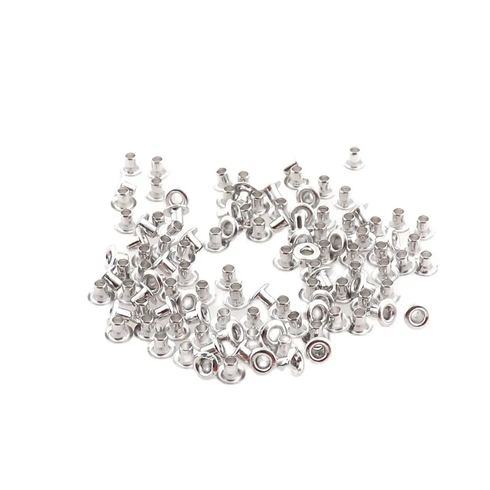 1000 pçs/lote mini ilhós de metal diâmetro interno.2mm prata para scrapbooking diy enfeite vestuário roupas ilhós scrapbook ilhó