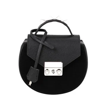 2020 New design women round saddle bags suede leather chain handbags