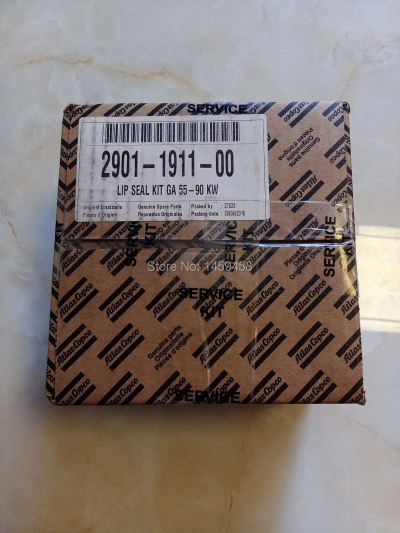 2sets/lot 2901191100 genuine double lips SKOTT PTFE LIP SEAL KIT FOR GA 55-90 KW