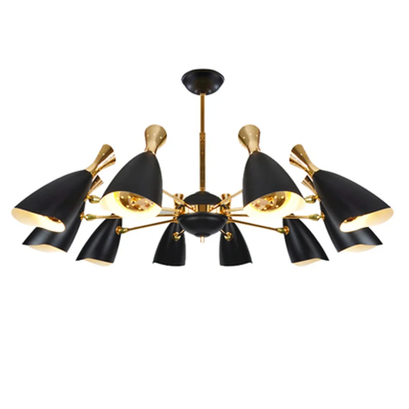 

duke nordic golden black LED pendant Lamp light post modern stylish creative foyer living dining room pendant light