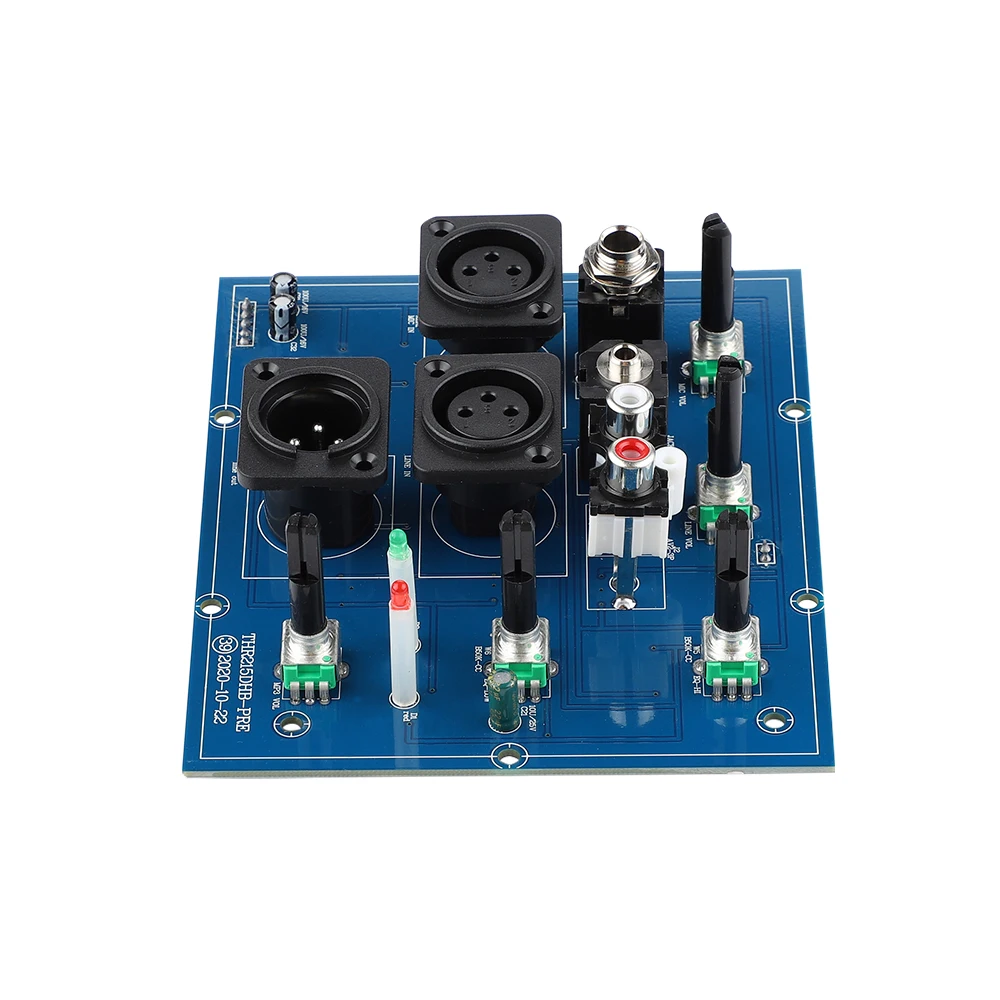 AIYIMA Two Way Preamp Amplifier Board Microphone XLR 6.35MM Input With Tweeter Bass EQ Adjustment Compression Preamplifier