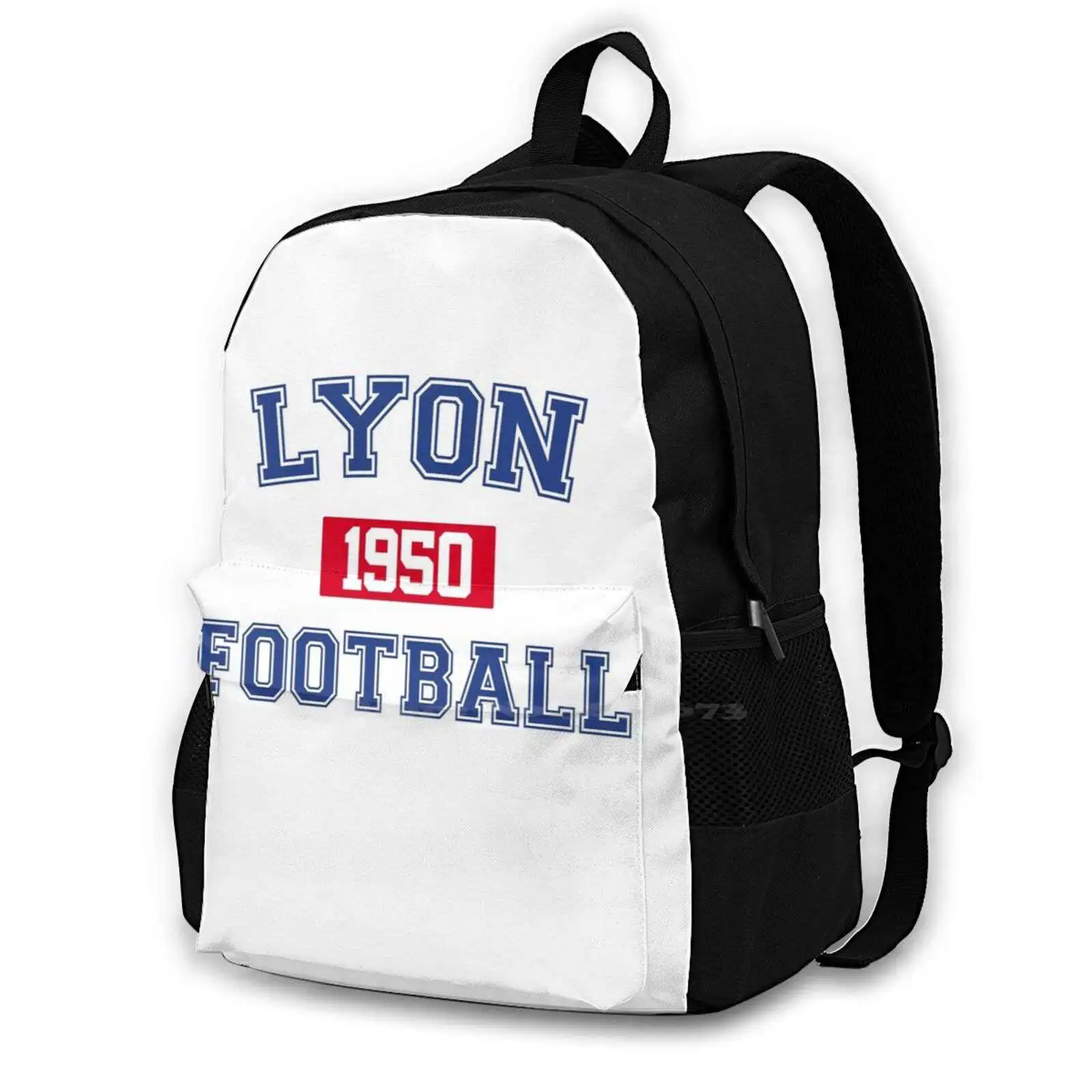 

Lyon Football Athletic College Style 1 Gray School Bags Travel Laptop Backpack Rhone Alpes 69 Fans Couleur Club Football Soccer