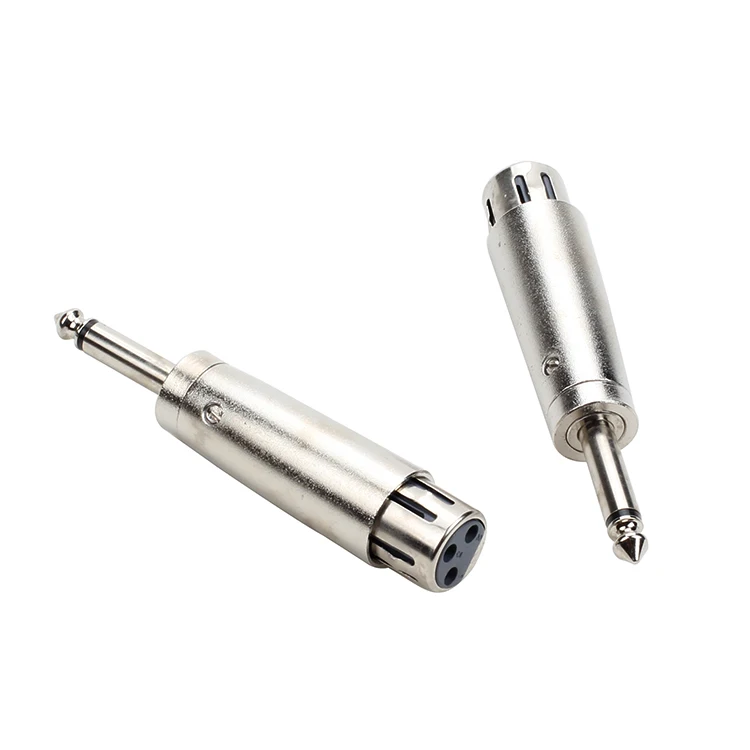 

Connector Jack Lead Mic Microphone Audio Stereo Adapter 1pc XLR 3 Pin Female Jack to 1/4" 6.35mm Mono Male Plug Audio Adapter