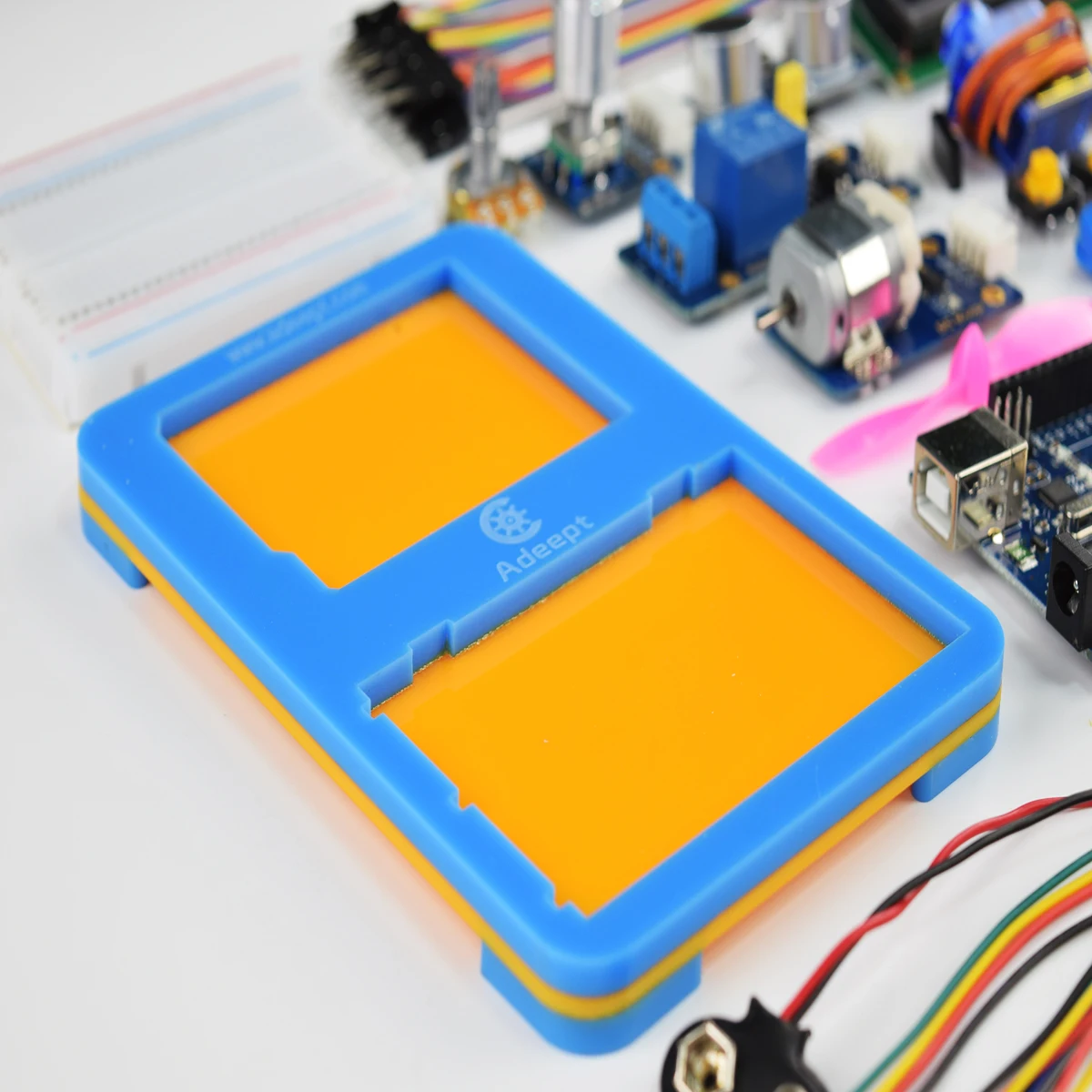 أديبت الأساسية كاتب عدة لاردوينو UNO R3 مع 23 مشاريع | التشفير الدوارة | LCD1602 | دروس مفصلة