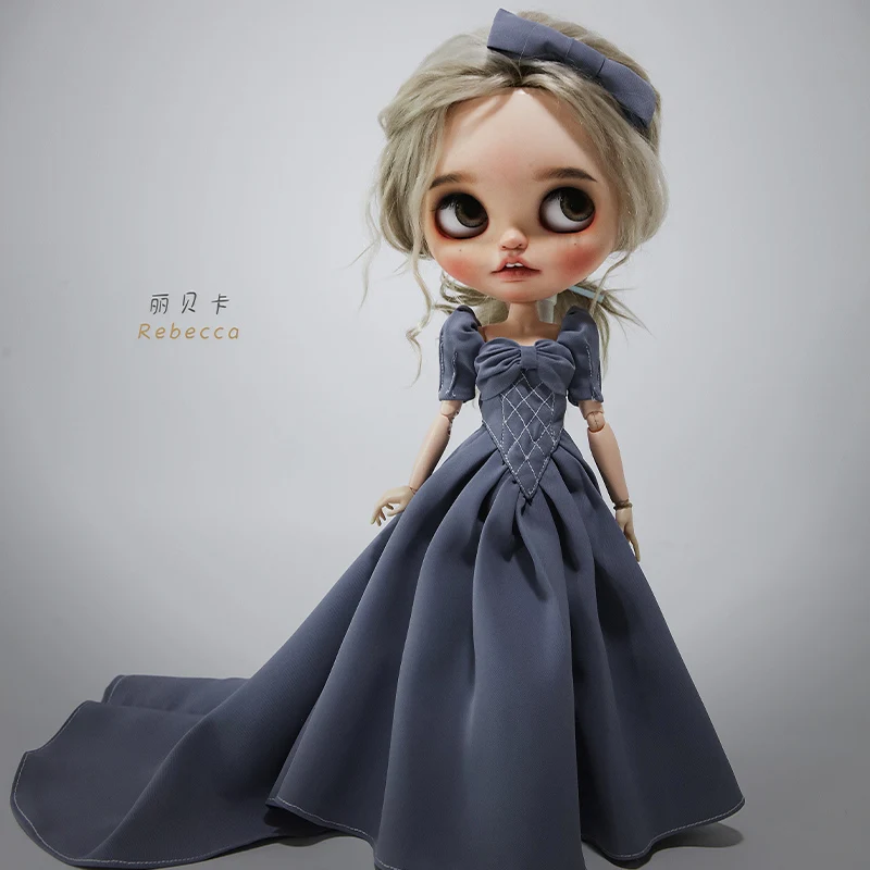 Bjd Doll Cloth Rebecca Dress Patterns DIY Kits Suit Accessories Blythe Ob27 45cm Metis Echotown SD16 SDGR