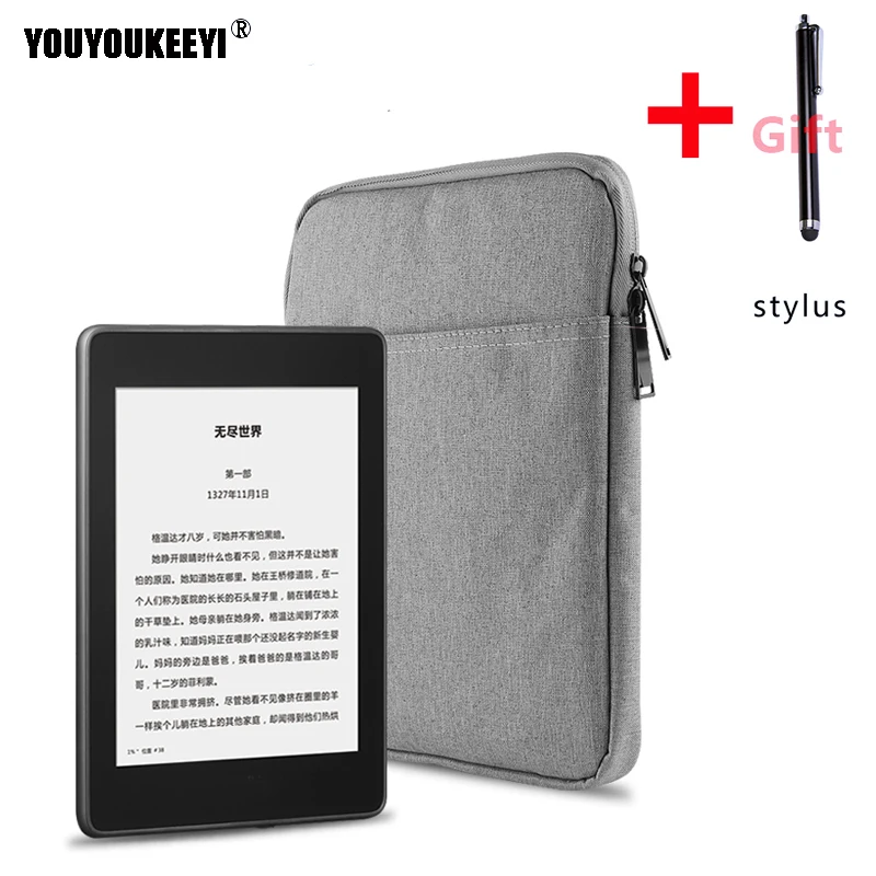 Light Zipper Sleeve Bag Case For Kobo Nia 2020 E-reader 6inch Ebook Cover Storage bag +gift