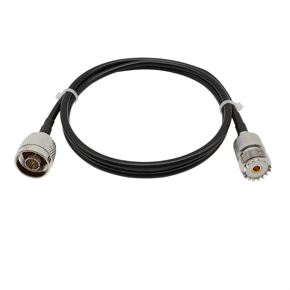 1Pcs 50CM N Male to UHF SO-239 Female Antenna Connector  LMR200 (ALSR200) Extension Cable UHF-N Pigtail Wire Series Connector