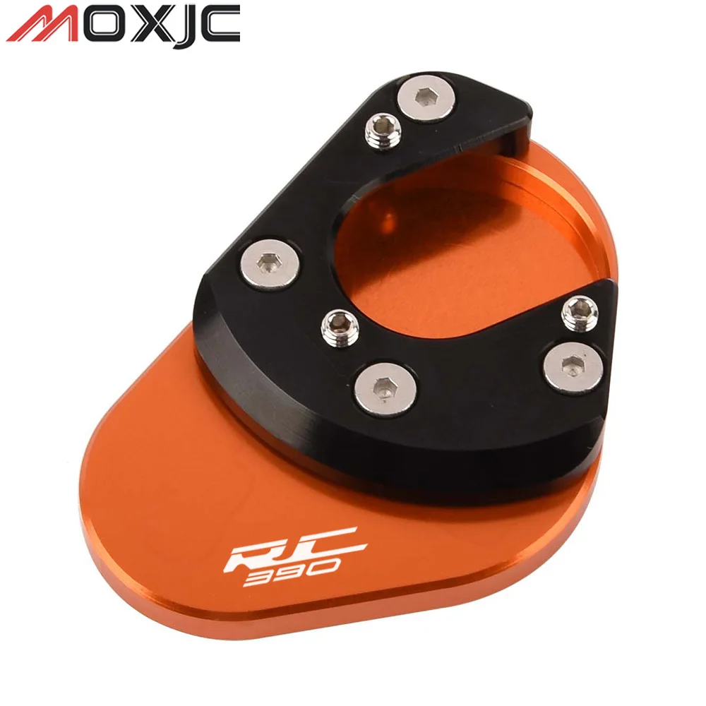 

Motorcycle Side Stand Pad Plate Kickstand Enlarger Support Extension for KTM RC 390 rc390 2014-2021