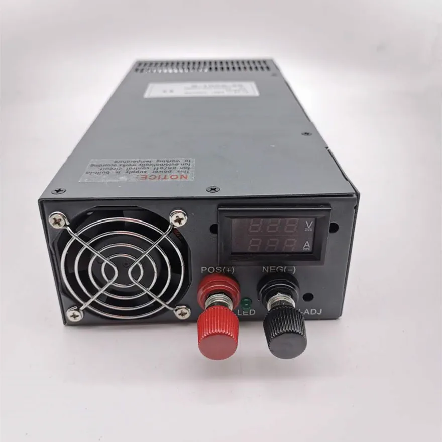 Imagem -05 - Fonte de Alimentação Industrial Chux com Display Led Potência Smps 012v 15v 24v 36v 48v 60v 72v 80v 90v 100v ca cc 1000w 1200w 1500w