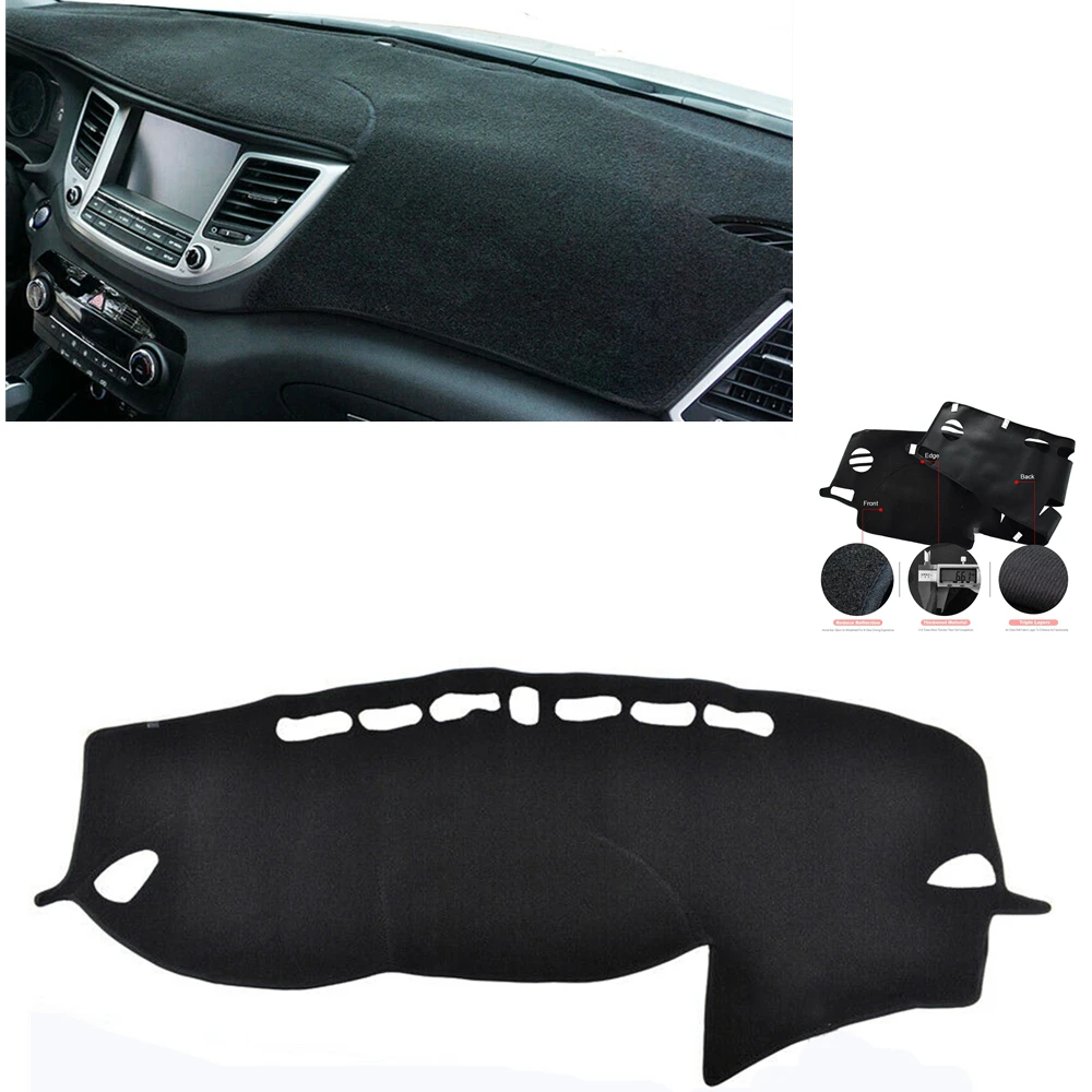 

For Hyundai Tucson 2016 2017 2018 Dashmat Dashboard Cover Console Dash Board Panel Heat Proof Mat Front Sun Shade Shield Carpet