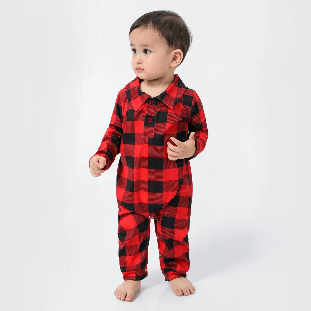 Christmas Family Matching Pajamas Set Family Look Mother Daughter Father Baby Kids Sleepwear Mommy and Me Nightwear Clothes