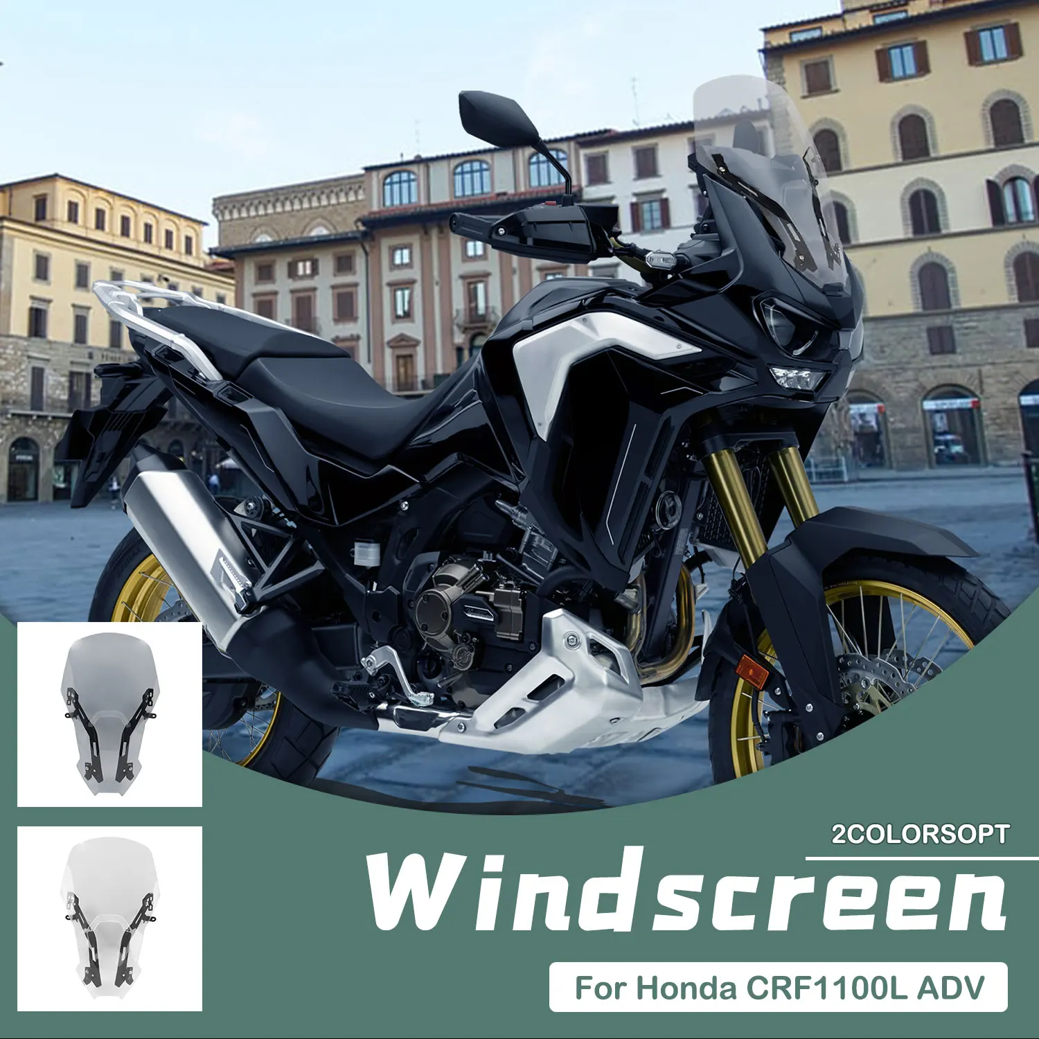 

Motorcycle Accessories Windshield Windscreen For Honda CRF1100L Africa Twin Adventure Sports 2020 2021 CRF 1100L Wind Deflector