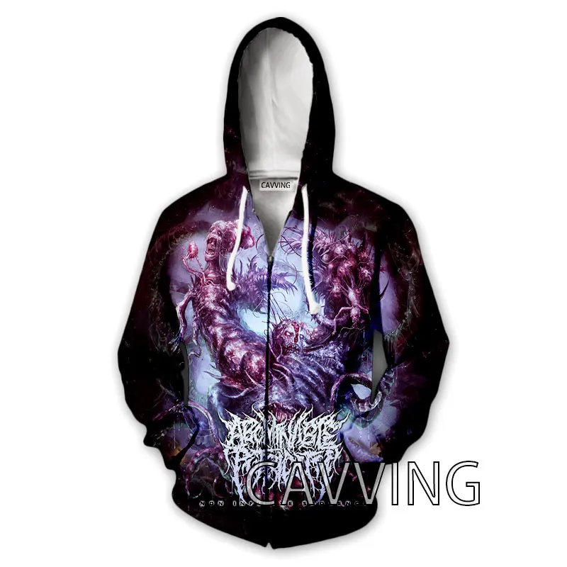 New Fashion 3D Print  Abominable Putridity  Rock  Zipper Hoodies Zip Up Hooded Sweatshirts Harajuku Hoodie Hip Hop Sweatshirts