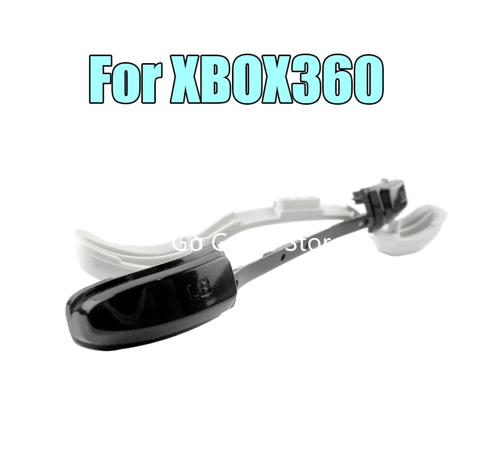 2PCS black and white button kit LB RB bumper for XBOX360 wired and wireless handle LB RB button cover strip