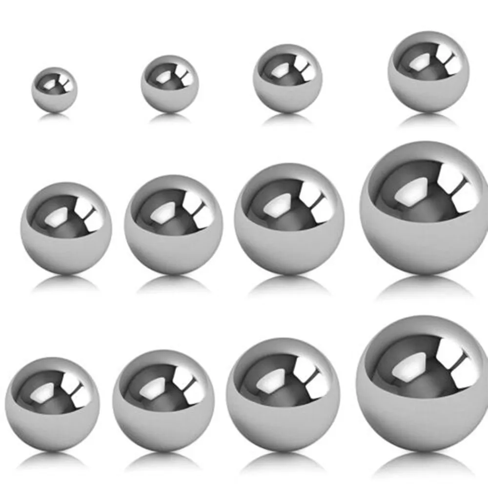 50/100pcs Solid 304 Stainless Steel Ball Small Slingshot Ball Dia 1mm 1.5mm 2mm 2.38mm 2.5mm 3mm 3.175mm 3.969mm