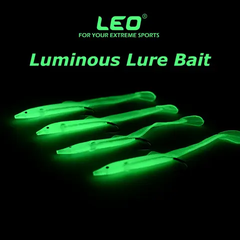 Fishing Lure Small Package Easy  To Carry Luminous Hook with Fluorescent Light Emitting Lure Bait Fishing Tackle Hook LEO Pesca