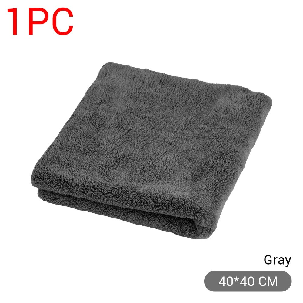 Extra Microfiber Towels Car Washing Rag Multipurpose Plush Microfiber Edgeless Cleaning Towel Car Detailing Cleaning Cloth