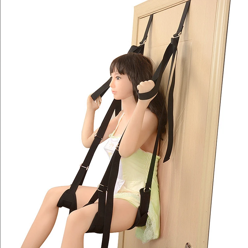 Hanging Door Sex Swing Erotic Toys Shop for Couples Swing Soft Material Sex Furniture Bandage Love Adult Sex Game Chairs-30