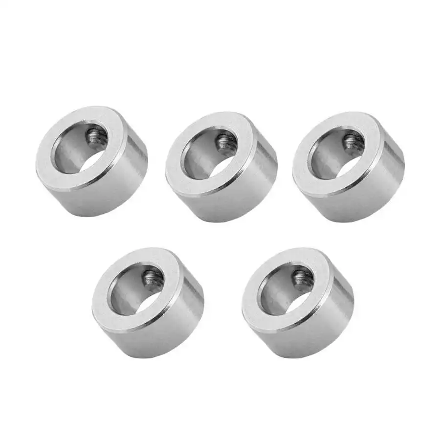 5PCS 8mm Shaft Lock Collar T8 Lead Screw Lock Ring Stainless Steel Isolation For 3D Printer Copper 3D Printers Parts