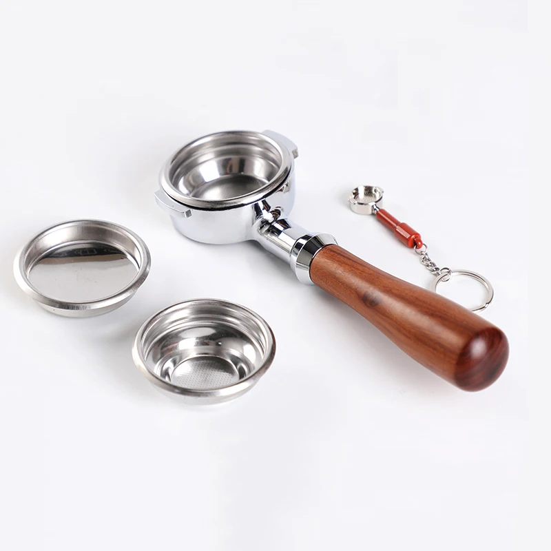 

Stainless Steel Bottomless Portafilter 58MM Professional Espresso Coffee Machine with 2 Cups And 1Cup filter Basket Included