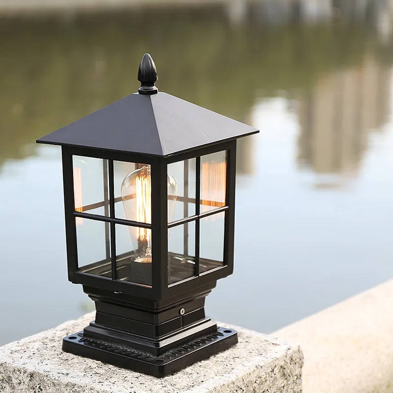 

European Waterproof Pillar Lamp Villa Courtyard Gate Column Outdoor Light Garden Landscape Lamps Pillar Lighting