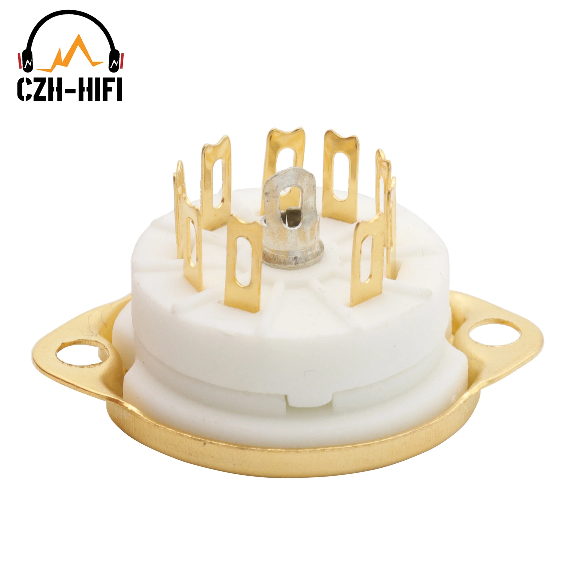 9pin B9A Rohr Buchse Keramik Ventil Basis für 12AX7 EL84 5670 ECC82 ECC83 12AX7 12AU7 6DJ8 Vintage Audio Verstärker DIY hiFi – Detail 10