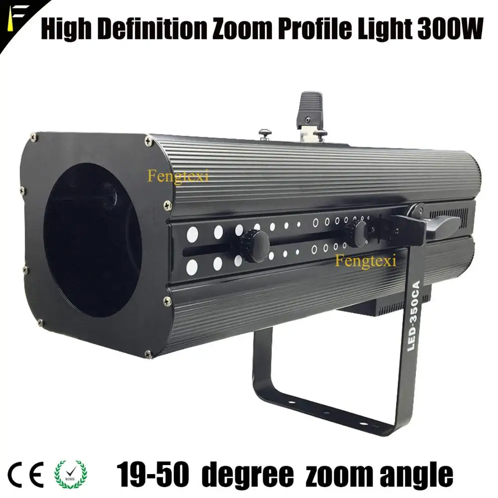 

DMX512 with Zoom Profile LED 300w RGBW 4in1 3200K/5600K Stage Regular Shapes Cutting Profile Light Forming Ellipsoid Spot Light