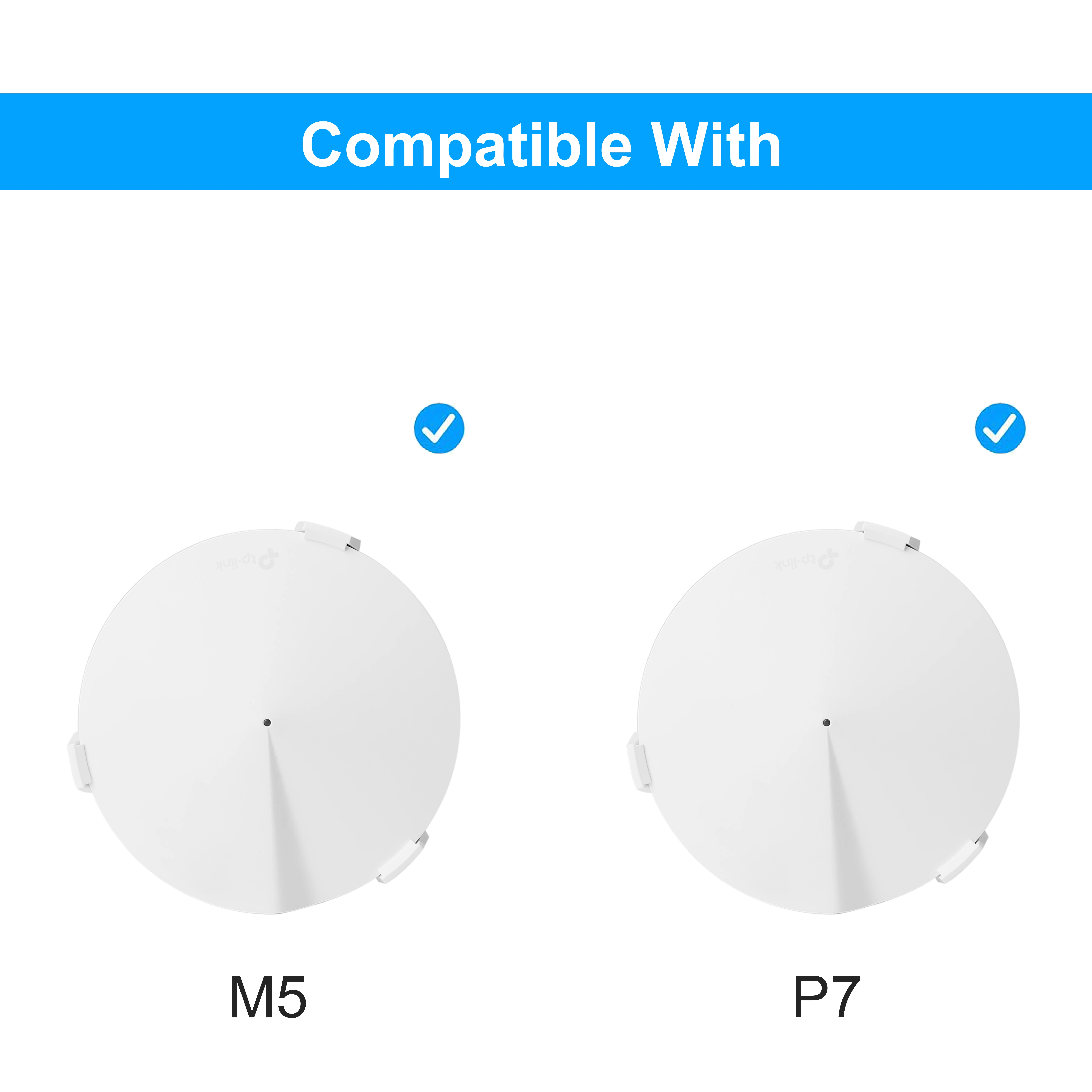 Wall Mount for TP-Link Deco M5/P7 Whole Home Mesh WiFi System,VHB Tape TP Link Deco M5/P7 Holder WiFi Router Shelf  No Drilling