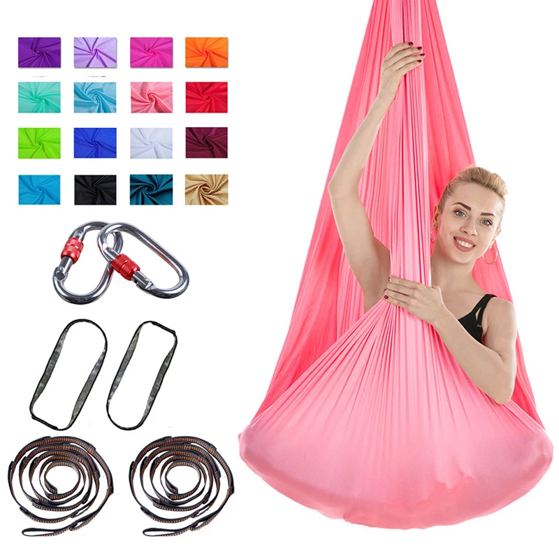 Aerial Yoga Hammock Set Antigravity Air Yoga Hammock Flying Swing Trapeze Anti-gravity Bed Yoga Training Belts For Gym Sporting