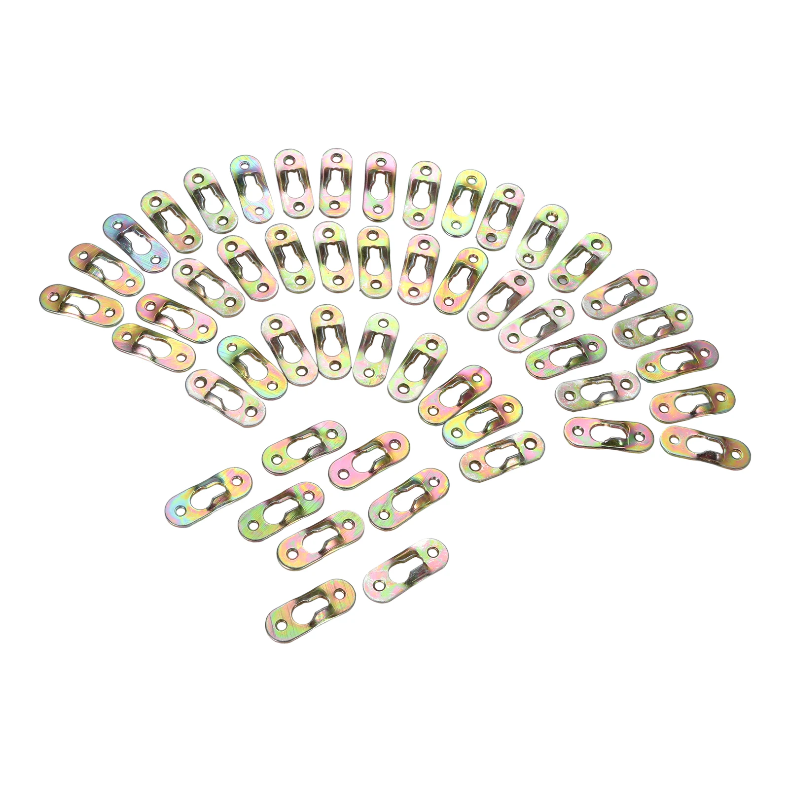 

50Pcs Frame Hooks Multicolor Iron Picture Hangers Oil Painting Gourd Style Cabinet Mirror Hangers Fastener