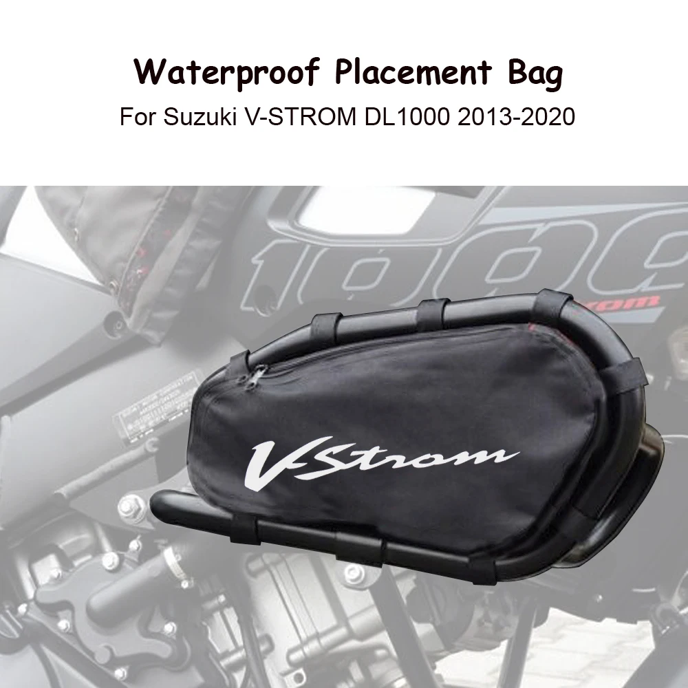 

Motorcycle Accessories Frame Crash Bars Waterproof Bag Repair Tool Placement Bag FOR SUZUKI V-STROM DL1000 2013 2014 15 onwards